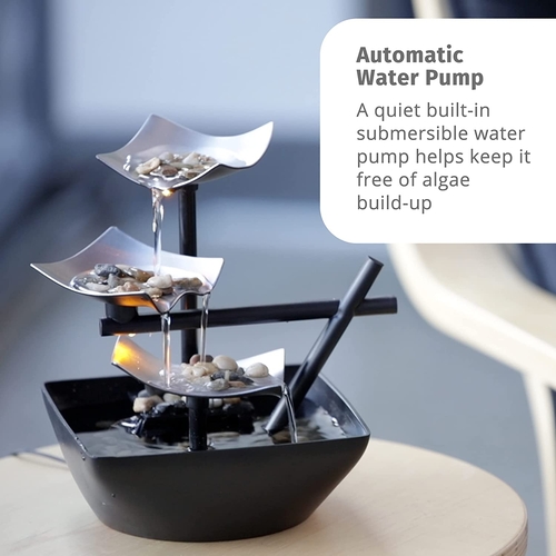 Tabletop Water Fountain With Automatic Pump